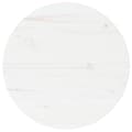 Miniatyrbilde 2 av 7: vidaXL Bordplate hvit Ø40x2,5 cm heltre furu