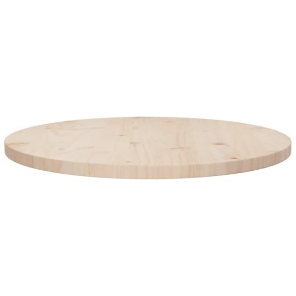 vidaXL Bordplate Ø60x2,5 cm heltre furu