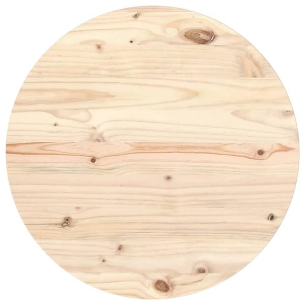 vidaXL Bordplate Ø60x2,5 cm heltre furu