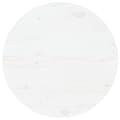 Miniatyrbilde 1 av 7: vidaXL Bordplate hvit Ø60x2,5 cm heltre furu