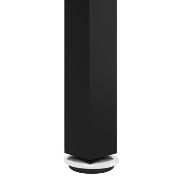 vidaXL Soffbord svart och vit marmor 70 cm härdat glas