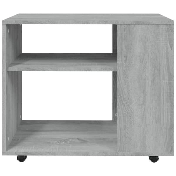 vidaXL sidebord 70x35x55 cm konstrueret træ grå sonoma-eg