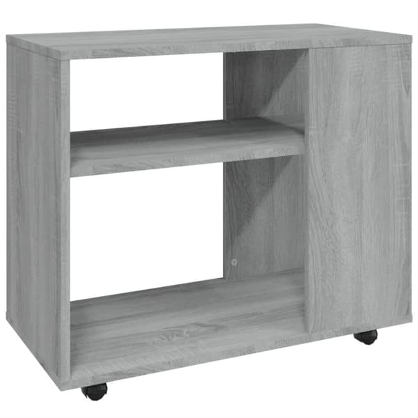 vidaXL sidebord 70x35x55 cm konstrueret træ grå sonoma-eg