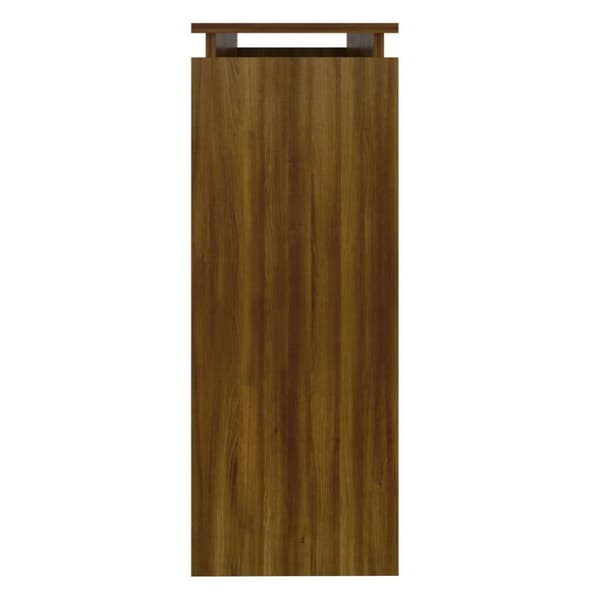 vidaXL konsolbord 102x30x80 cm konstrueret træ brun egetræsfarve