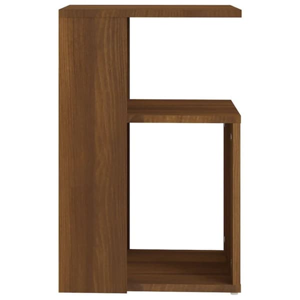 vidaXL sidebord 36x30x56 cm konstrueret træ brun egetræsfarve