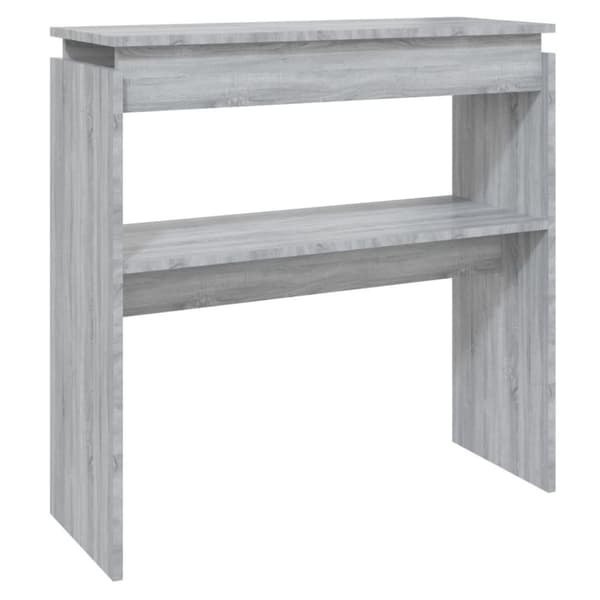 vidaXL konsolbord 80x30x80 cm konstrueret træ grå sonoma-eg