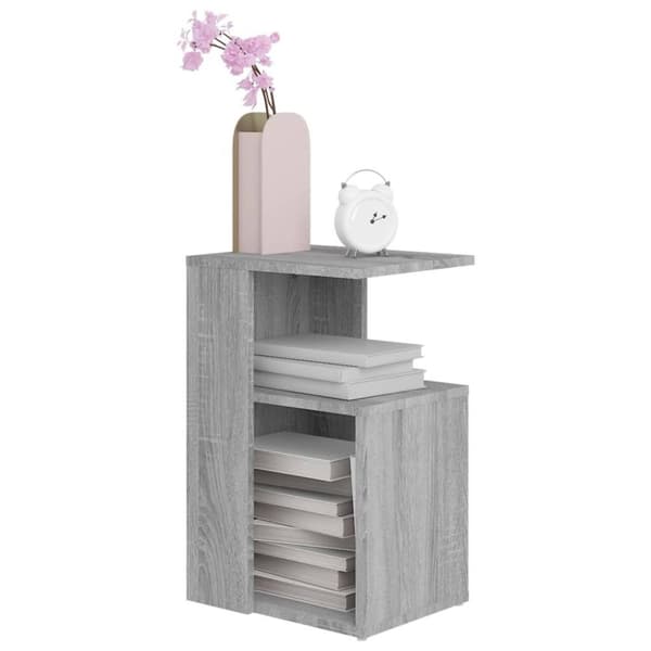 vidaXL sidebord 36x30x56 cm konstrueret træ grå sonoma-eg