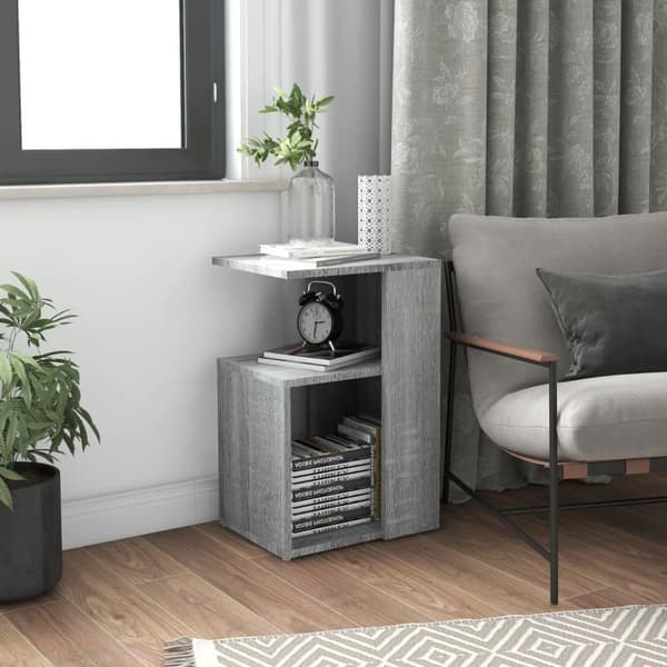 vidaXL sidebord 36x30x56 cm konstrueret træ grå sonoma-eg