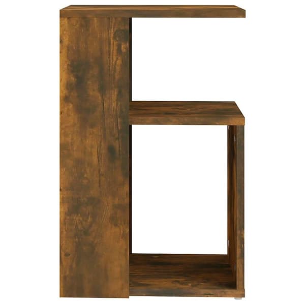 vidaXL sidebord 36x30x56 cm konstrueret træ røget egetræsfarve