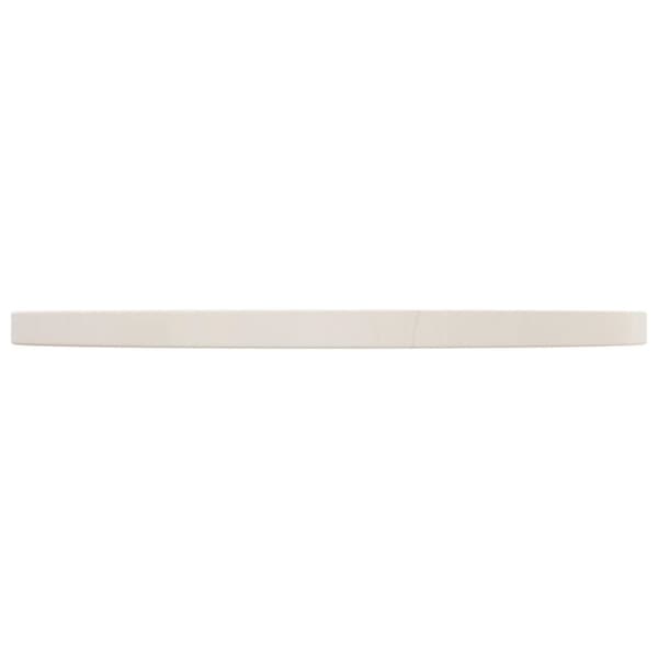 vidaXL Bordplate hvit Ø50x2,5 cm heltre furu