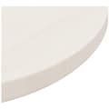 Miniatyrbilde 5 av 7: vidaXL Bordplate hvit Ø50x2,5 cm heltre furu