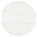 Miniatyrbilde 1 av 7: vidaXL Bordplate hvit Ø50x2,5 cm heltre furu