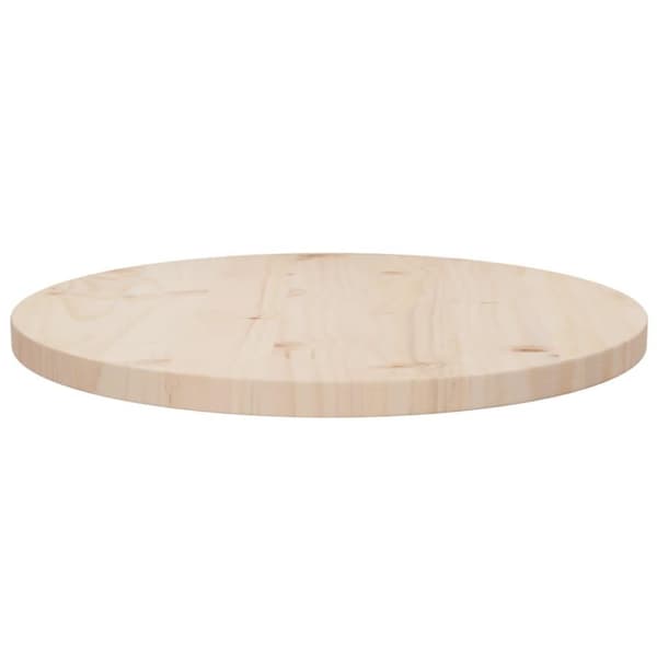 vidaXL Bordsskiva Ø50x2,5 cm massiv furu