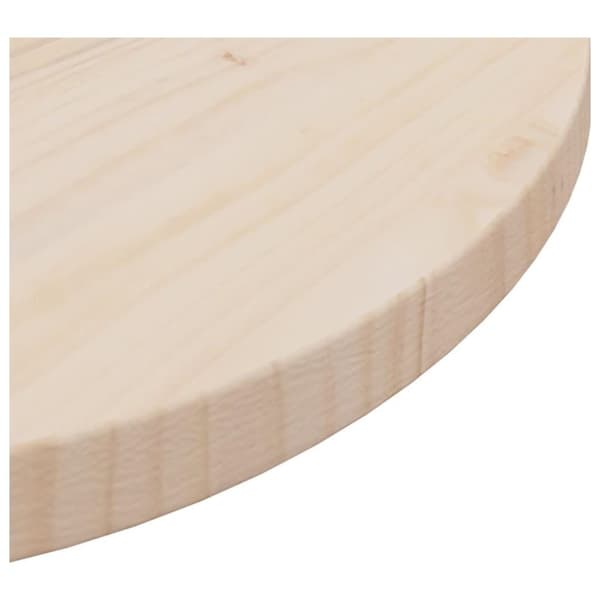 vidaXL Bordsskiva Ø50x2,5 cm massiv furu