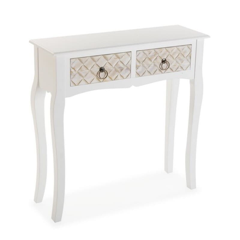 Sidobord 2 lådor Trä MDF (25 x 78 x 78 cm)