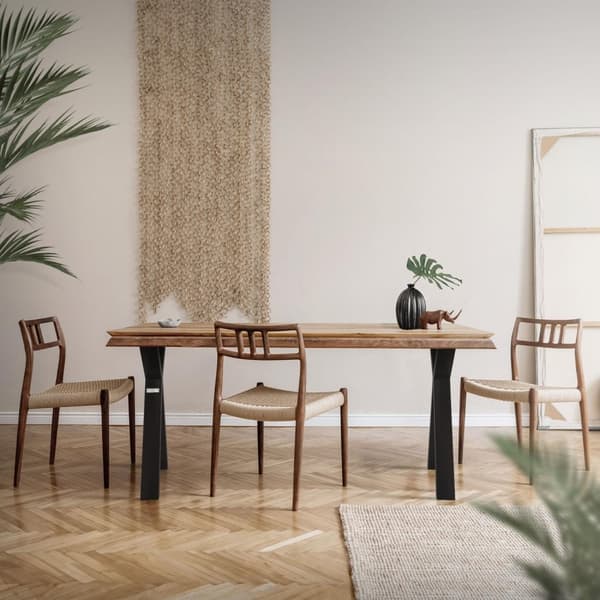 Pöydänjalat 2 kpl X-muotoinen 50x72 cm musta teräs ML design