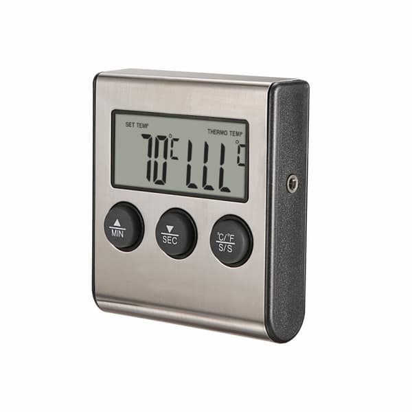 Digitalt ovntermometer/stegetermometer med timer og lydsignal