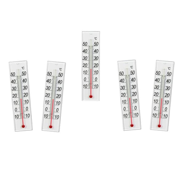 5-pack Inomhus-Termometer 10 till 50 grader Celcius, Pelare