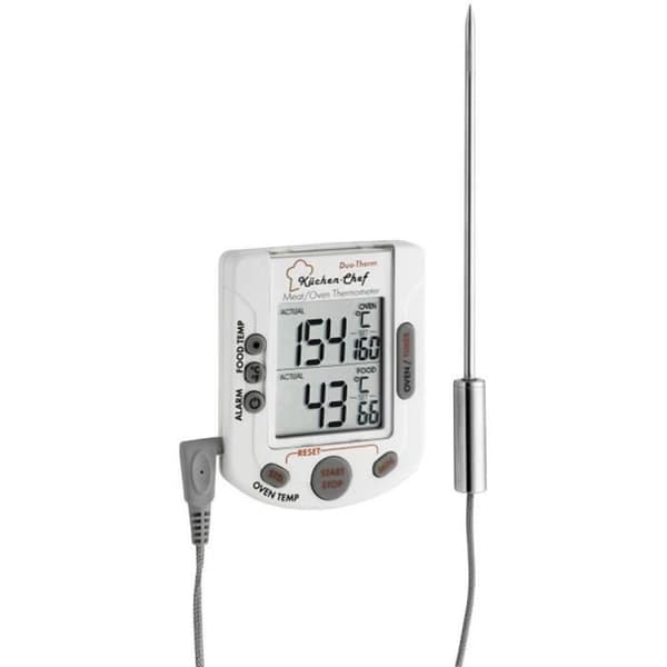 Digital kökstermometer TFA 14.1503 ugn och kärntemperatur, med pekskärm, med timer, larm