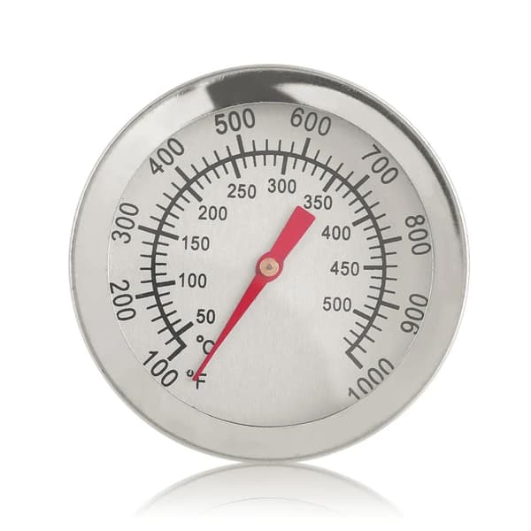 2st 50-500°C ugnstermometer i rostfritt stål, matlagningstermometer med dubbla mätare