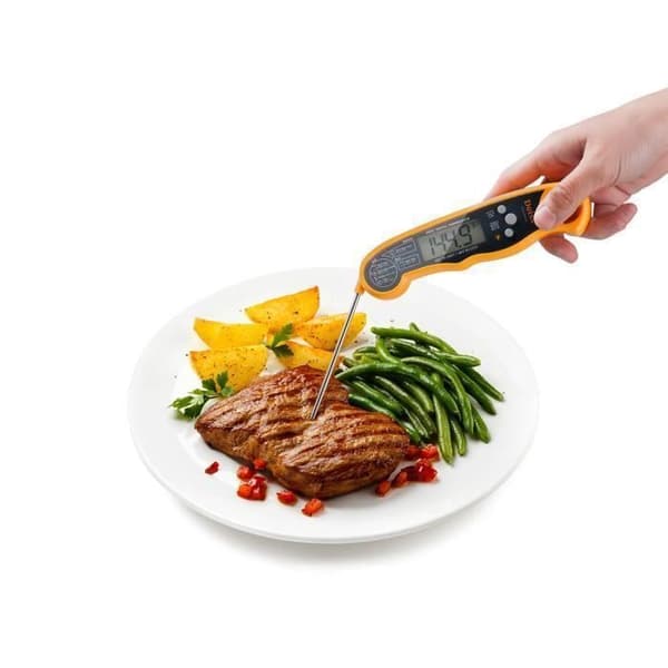 Deiss PRO Digital kökstermometer - Vikbar temperatursond - Med LED-bakgrundsbelysning