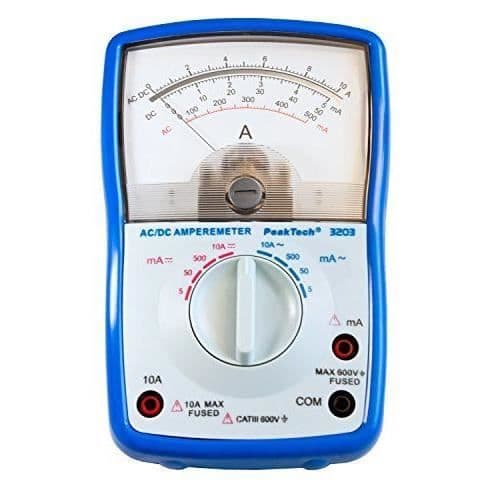 PeakTech Peak Tech -nbspAnalog amperemeter-nbsp-ndash-nbspCat III 600-nbspV-nbsp-ndash-nbspmax. 10-nbspA