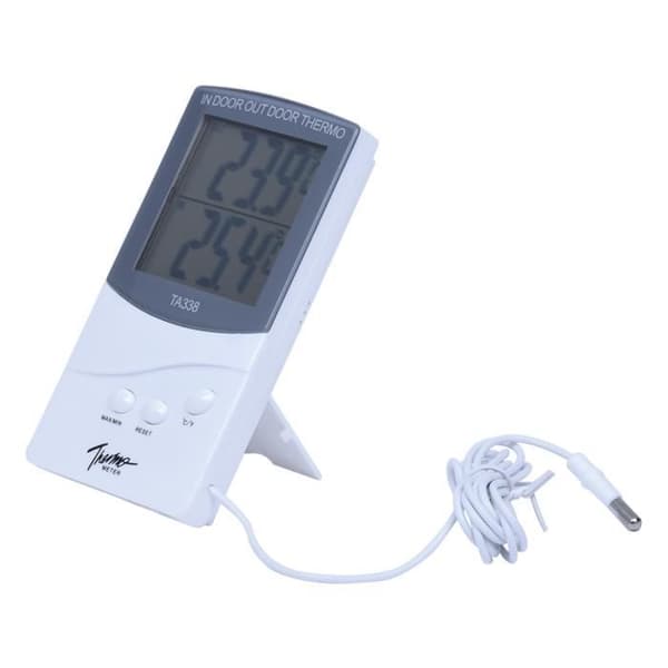 Digital inomhus- och utomhustermometer för temperatursond