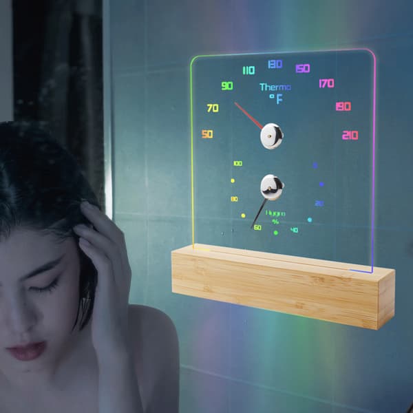 INF RGB badstuetermometer - Nøyaktige temperatur- og fuktighetsavlesninger 0