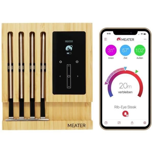 Meater MEATER Block Wood BBQ Termometer