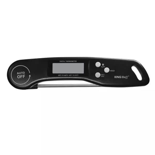 ELEKTRONISK MATTERMOMETER -50-300C LCD KINGHOFF KH-1669 Svart