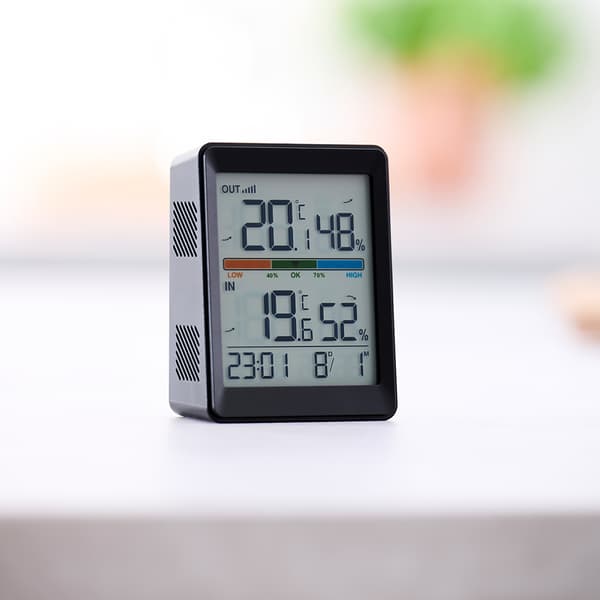 Trådløst termometer med ekstern sensor og digitalt display