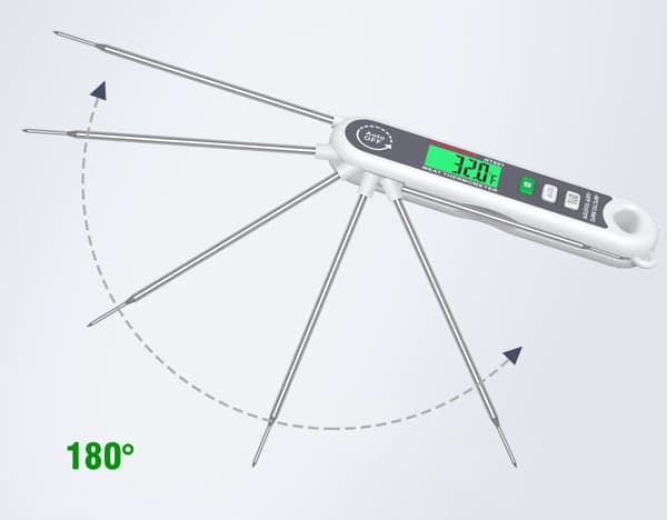 DIGITAL KÖKSTERMOMETER FÖR MAT KÖTTTILKNING JUSTERBAR -50 +300°C