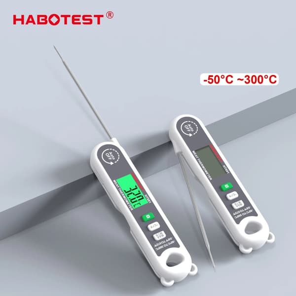 DIGITAL KÖKSTERMOMETER FÖR MAT KÖTTTILKNING JUSTERBAR -50 +300°C