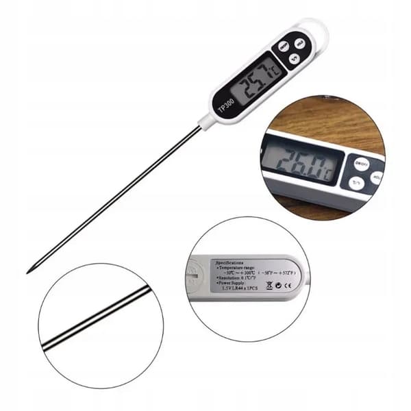 KÖKSTERMOMETER MED SOND FÖR GRILLKÖTTVATTEN