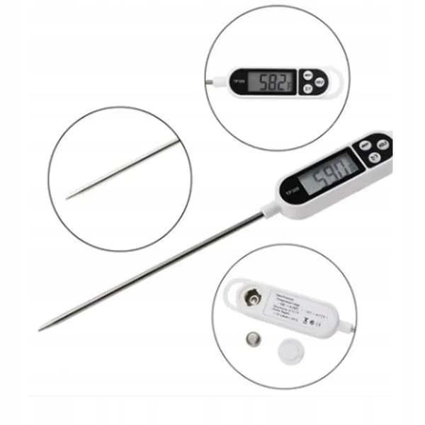 KÖKSTERMOMETER MED SOND FÖR GRILLKÖTTVATTEN