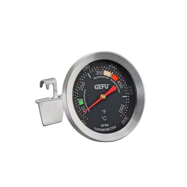 Ugnstermometer - Gefu - MESSI - Silver - Idealisk temperaturindikering - Säker tillagning