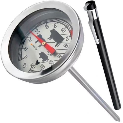 Stektermometer | Analog Köttermometer Rostfritt Stål