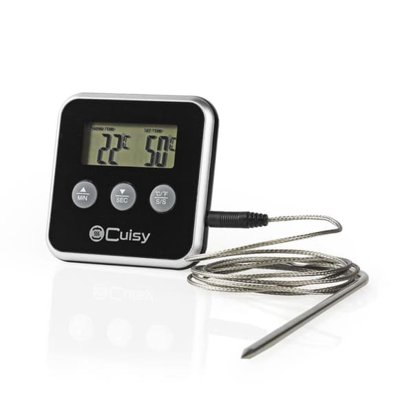 Nedis KATH105BK Kötttermometer 0 - 250 °c Digital Display Timer