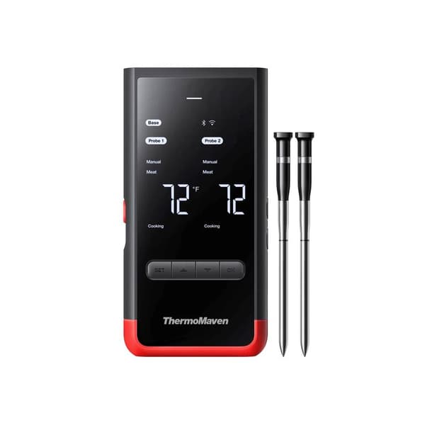 ThermoMaven Trådløst Mattermometer – Bluetooth 5.3, Wi-Fi, 6 Sensorer, IPX8 Prober