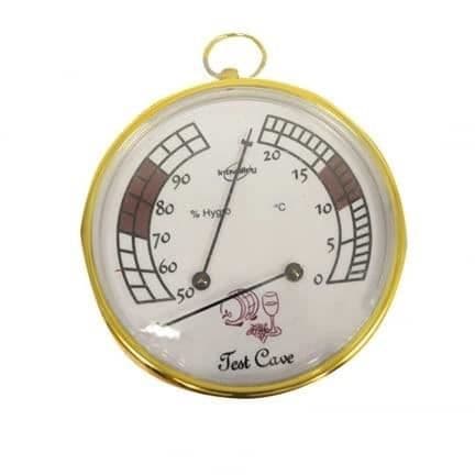 Källar termometer hygrometer D: 96mm - vit