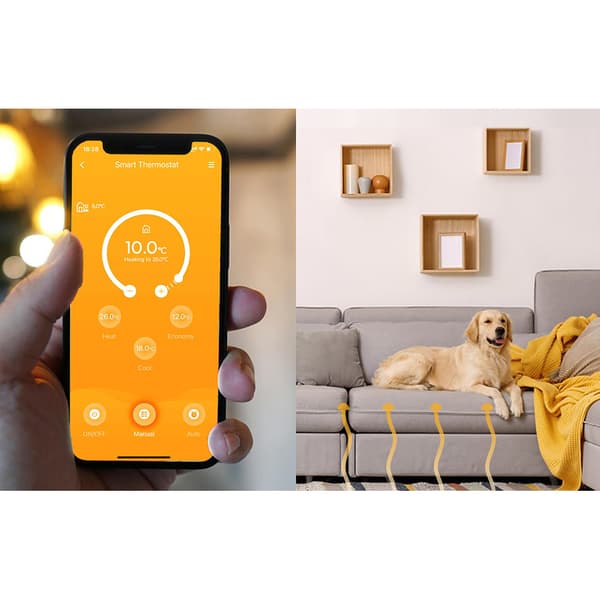 Smart Wi-Fi-termostat til gulvvarme - kompatibel med HomeKit og Alexa
