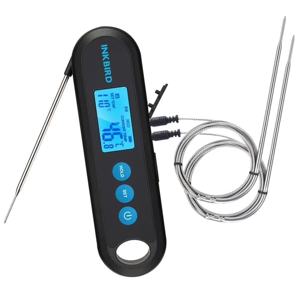 Digitaalinen ruoanlaittotermometri, 300 °C maksimi lämpötila, Bluetooth-yhteensopiva,2 Ulkoista anturia