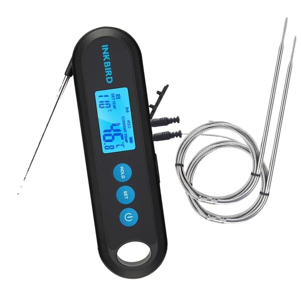 Digitaalinen ruoanlaittotermometri, 300 °C maksimi lämpötila, Bluetooth-yhteensopiva,2 Ulkoista anturia