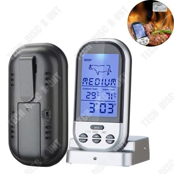 TD® Trådlös Grilltermometer Elektronisk Kök Mat Grill Kött Vattentät termometer Kökstermometer