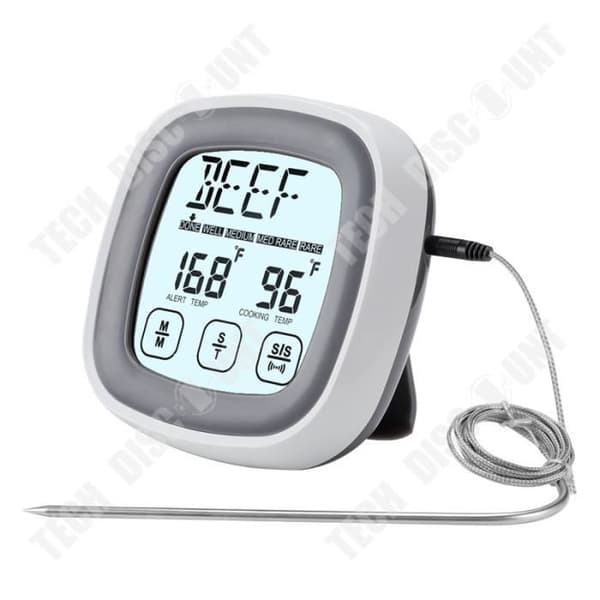 TD® Multifunktionell pekskärm Trådlös mattermometer Hem Utomhus BBQ Termometer Kökstimer