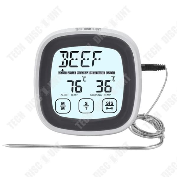 TD® Multifunktionell pekskärm Trådlös mattermometer Hem Utomhus BBQ Termometer Kökstimer