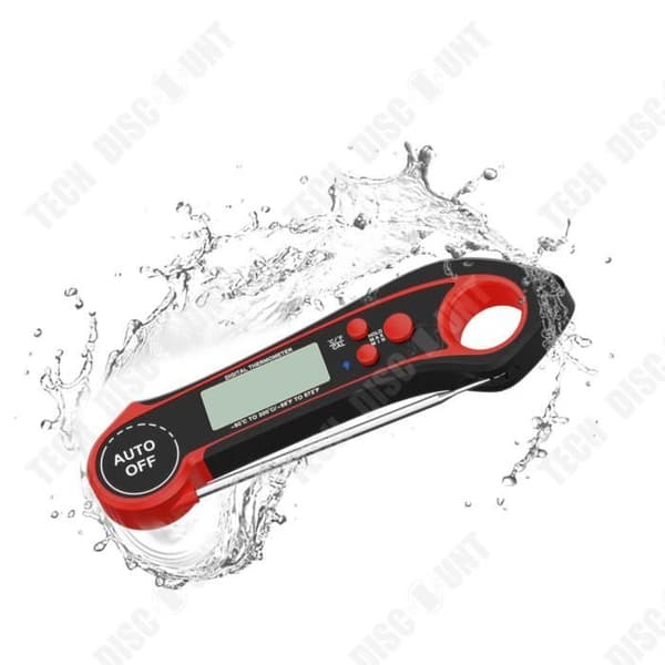 TD® hopfällbar vattentät elektronisk BBQ-termometer Digital display Kök BBQ Elektronisk mattermometer
