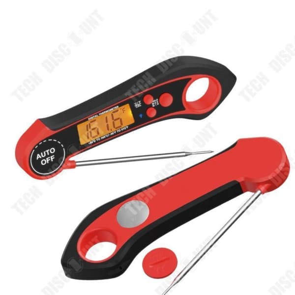 TD® hopfällbar vattentät elektronisk BBQ-termometer Digital display Kök BBQ Elektronisk mattermometer