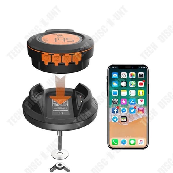 TD® BBQ Trådlös Bluetooth Multifunktion BBQ Ugn Termometer Kök Mat Temperaturmätning BBQ Termometer