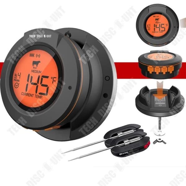 TD® BBQ Trådlös Bluetooth Multifunktion BBQ Ugn Termometer Kök Mat Temperaturmätning BBQ Termometer